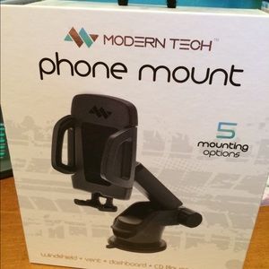 Phone mount with 5 mounting options